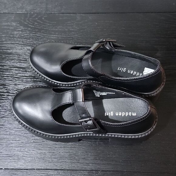 BRAND NEW MADDEN GIRL G-CRATE PLASFORM MARY JANE T-STRAP FLAT SHOE G1 - Picture 7 of 16